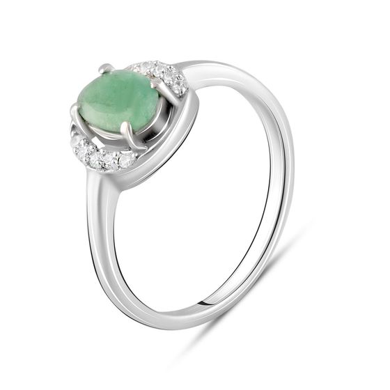 Серебряное кольцо с изумрудом 0.706ct