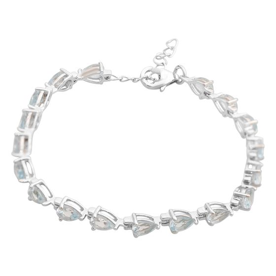 Серебряный браслет с топазом 8.865ct