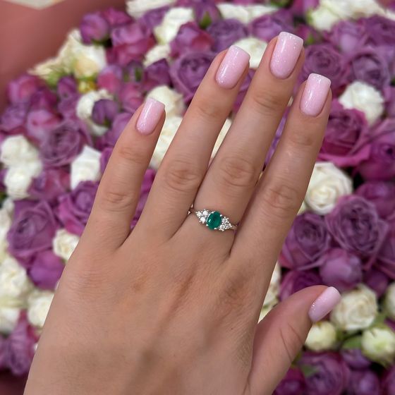 Серебряное кольцо с агатом