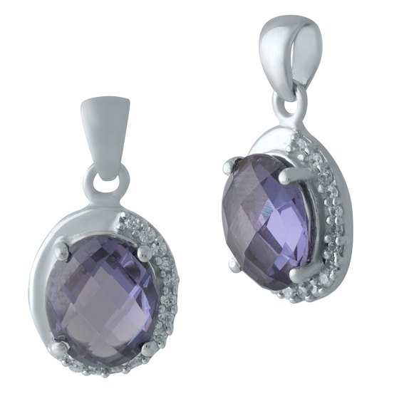 Серебряная подвеска с александритом 4.495ct