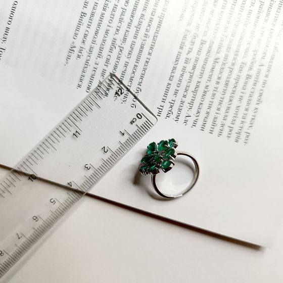 Серебряное кольцо с агатом 3.48ct