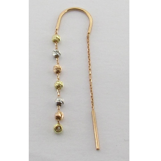 Золотые серьги без камней