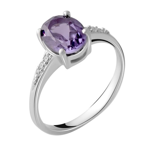 Серебряное кольцо с александритом