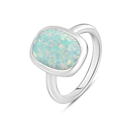 Серебряное кольцо с опалом