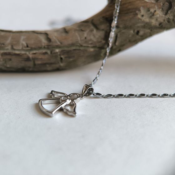 Серебряная подвеска с фианитами