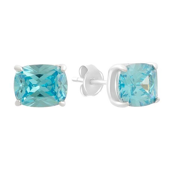 Серебряные серьги с топазом