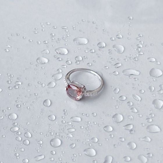 Серебряное кольцо с султанитом 3.04ct