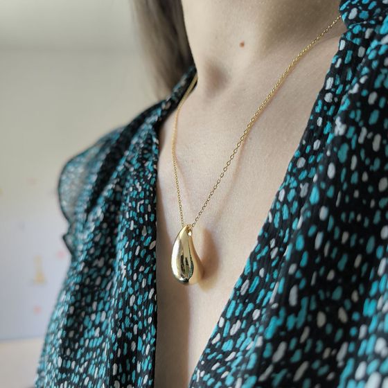 Серебряное колье без камней