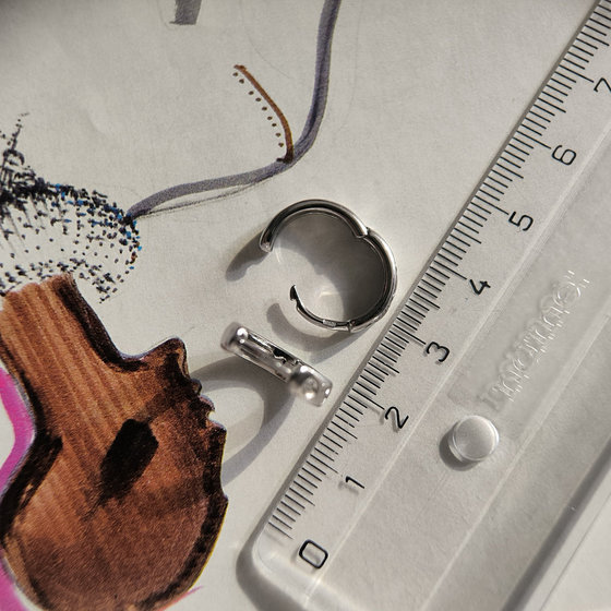 Серебряные серьги с фианитами