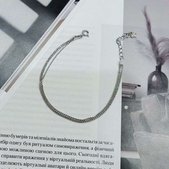 Серебряный браслет без камней