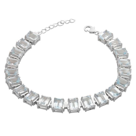 Серебряный браслет с топазом 24.425ct