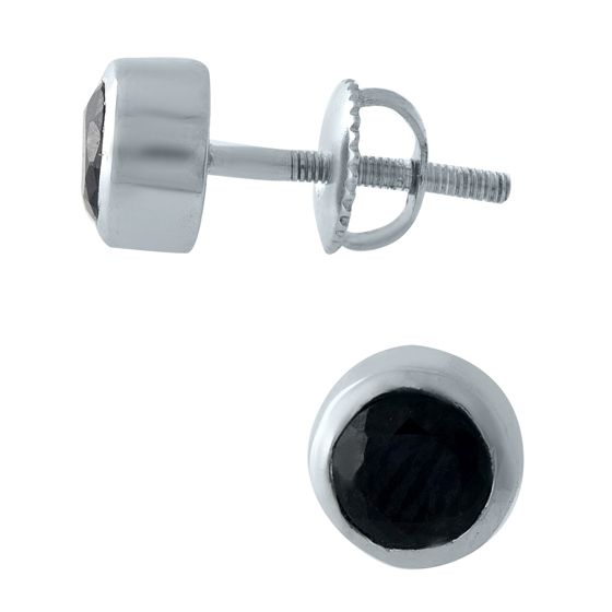 Серебряные серьги с сапфиром 1.33ct