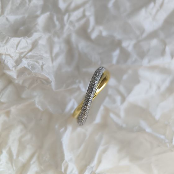 Серебряное кольцо с фианитами