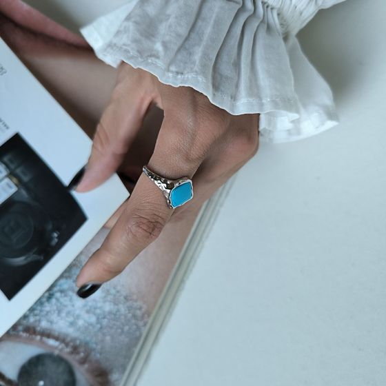 Серебряное кольцо с бирюзой