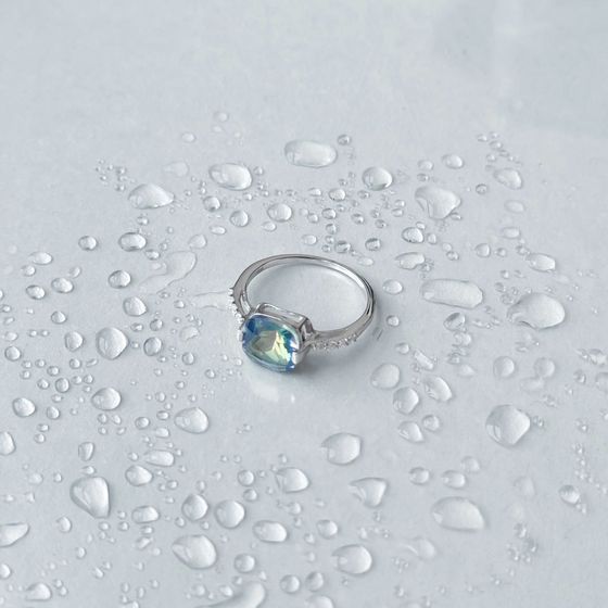 Серебряное кольцо с мистик топазом 2.523ct