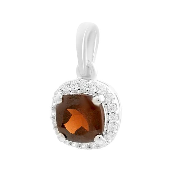 Серебряная подвеска с гранатом 1.503ct