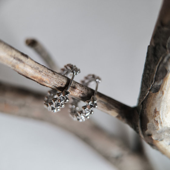 Серебряные серьги без камней