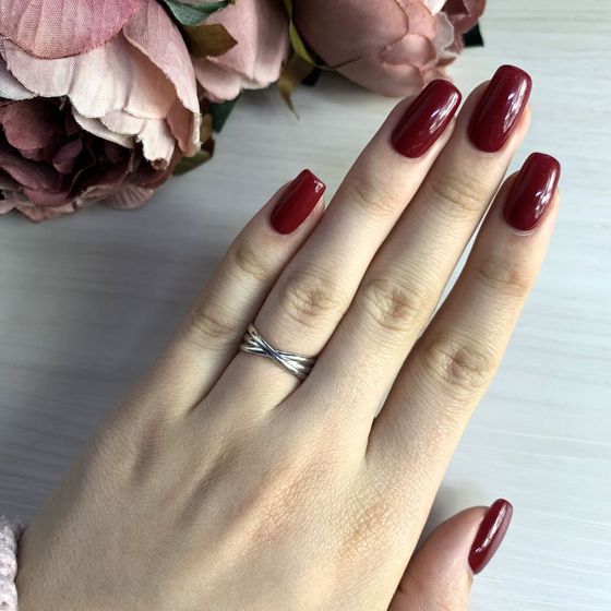 Серебряное кольцо без камней