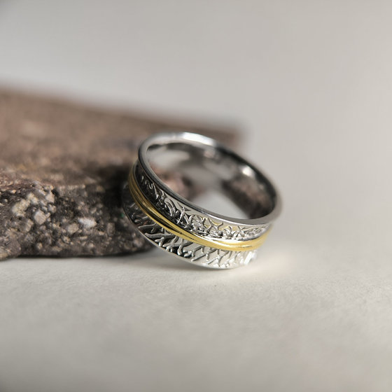 Серебряное кольцо без камней