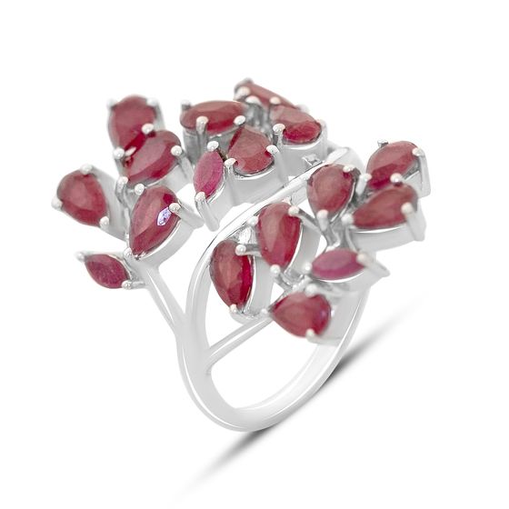 Серебряное кольцо с рубином 4.25ct