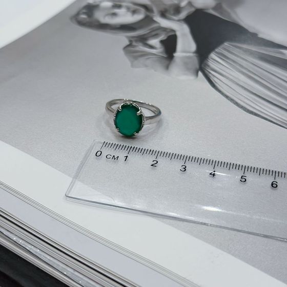 Серебряное кольцо с агатом