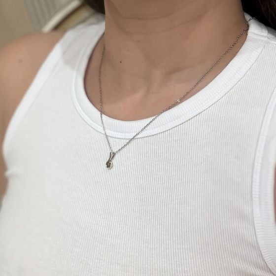 Серебряная подвеска с султанитом 0.445ct