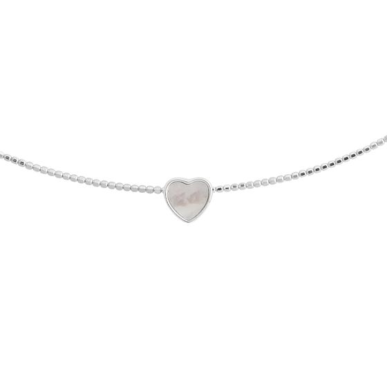 Серебряное колье с перламутром