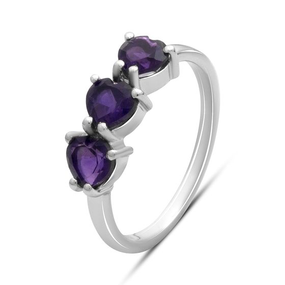 Серебряное кольцо с аметистом 4.563ct