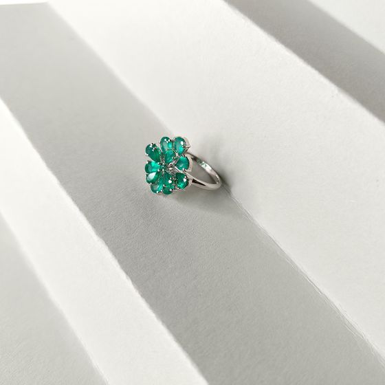 Серебряное кольцо с агатом 3.48ct