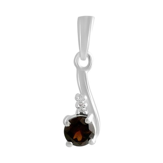 Серебряная подвеска с гранатом 0.652ct