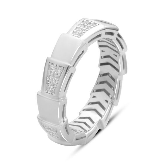 Золотое кольцо с фианитами 0.56ct