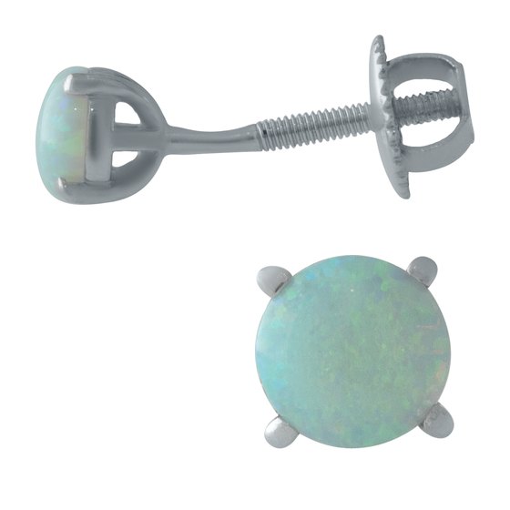 Серебряные серьги с опалом 0.368ct