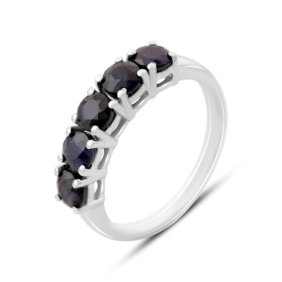 Серебряное кольцо с сапфиром 1.75ct