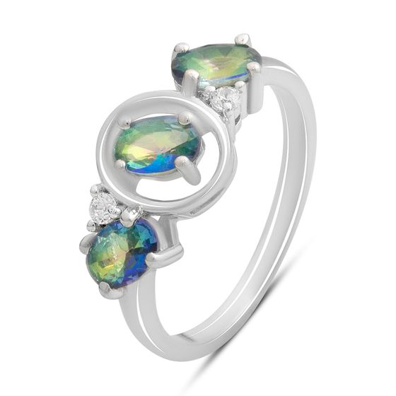 Серебряное кольцо с мистик топазом 1.075ct