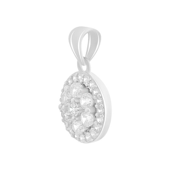 Серебряная подвеска с фианитами