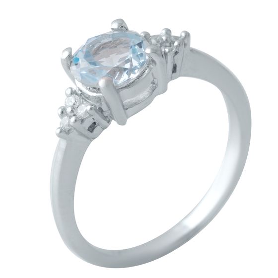 Серебряное кольцо с топазом 2.092ct