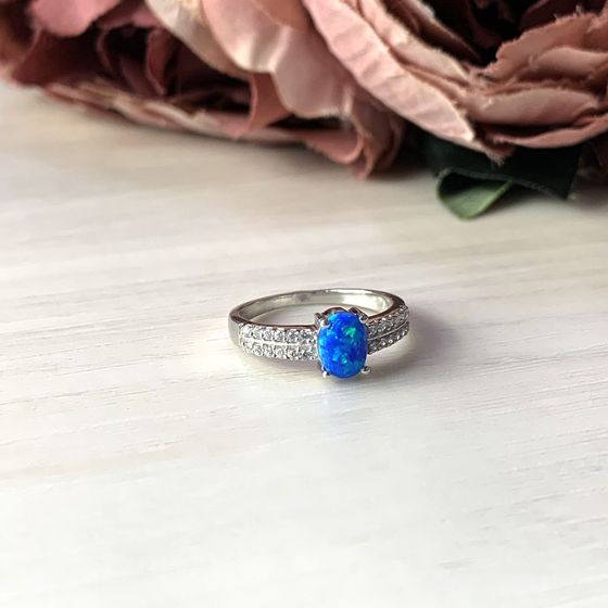 Серебряное кольцо с опалом 0.652ct