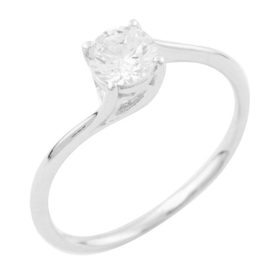 Серебряное кольцо с фианитами