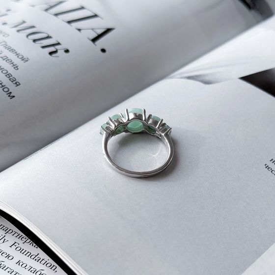 Серебряное кольцо с изумрудом 2.47ct