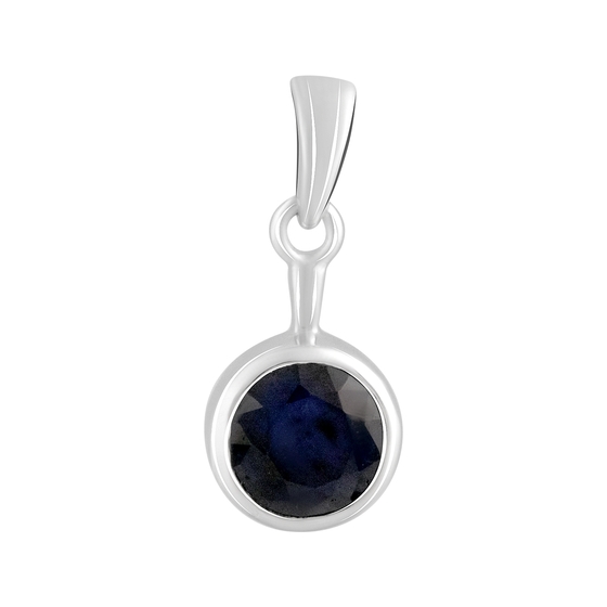 Серебряная подвеска с сапфиром 2.483ct