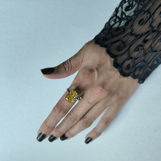 Серебряное кольцо с фианитами