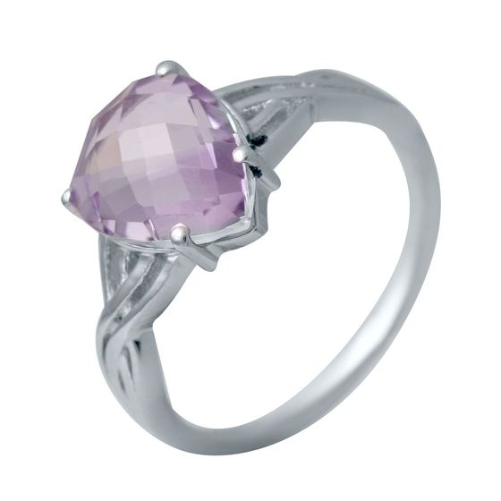 Серебряное кольцо с аметистом 3.133ct