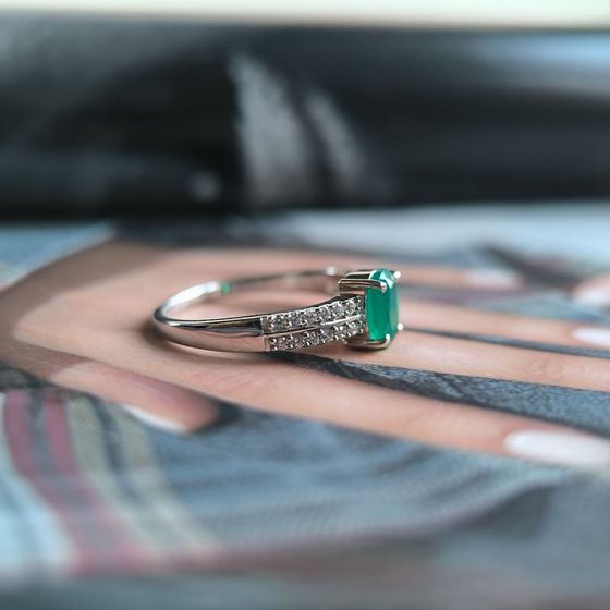 Серебряное кольцо с агатом 1.027ct
