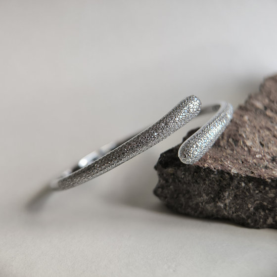 Серебряный браслет с фианитами