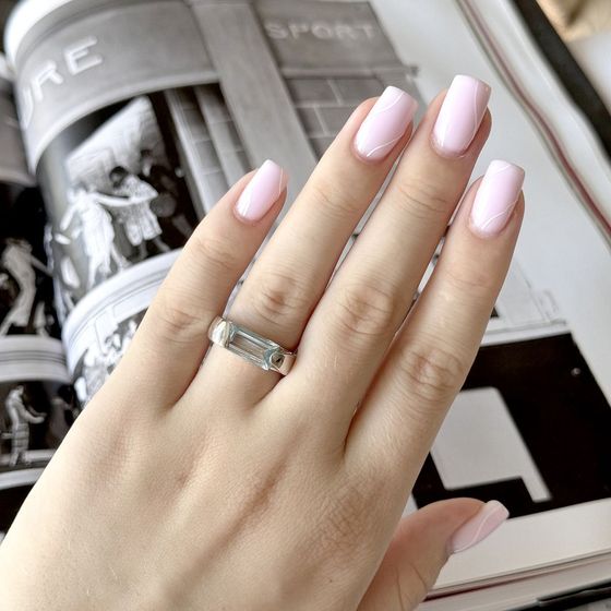 Серебряное кольцо с топазом 2.875ct