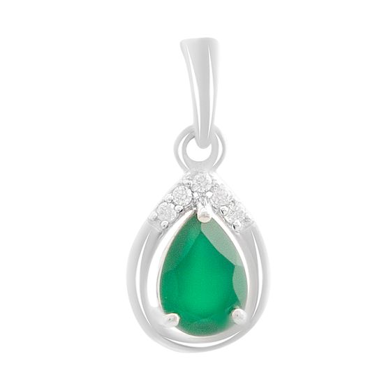 Серебряная подвеска с агатом 0.838ct