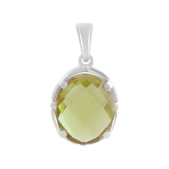 Серебряная подвеска с султанитом