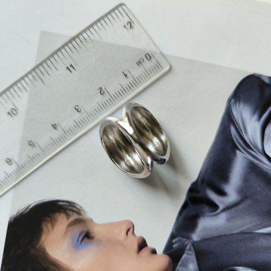 Серебряное кольцо без камней