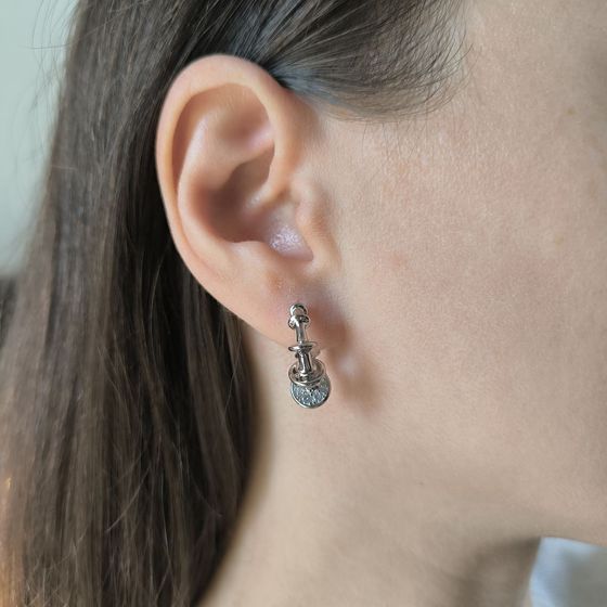 Серебряные серьги без камней
