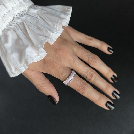 Серебряное кольцо с керамикой